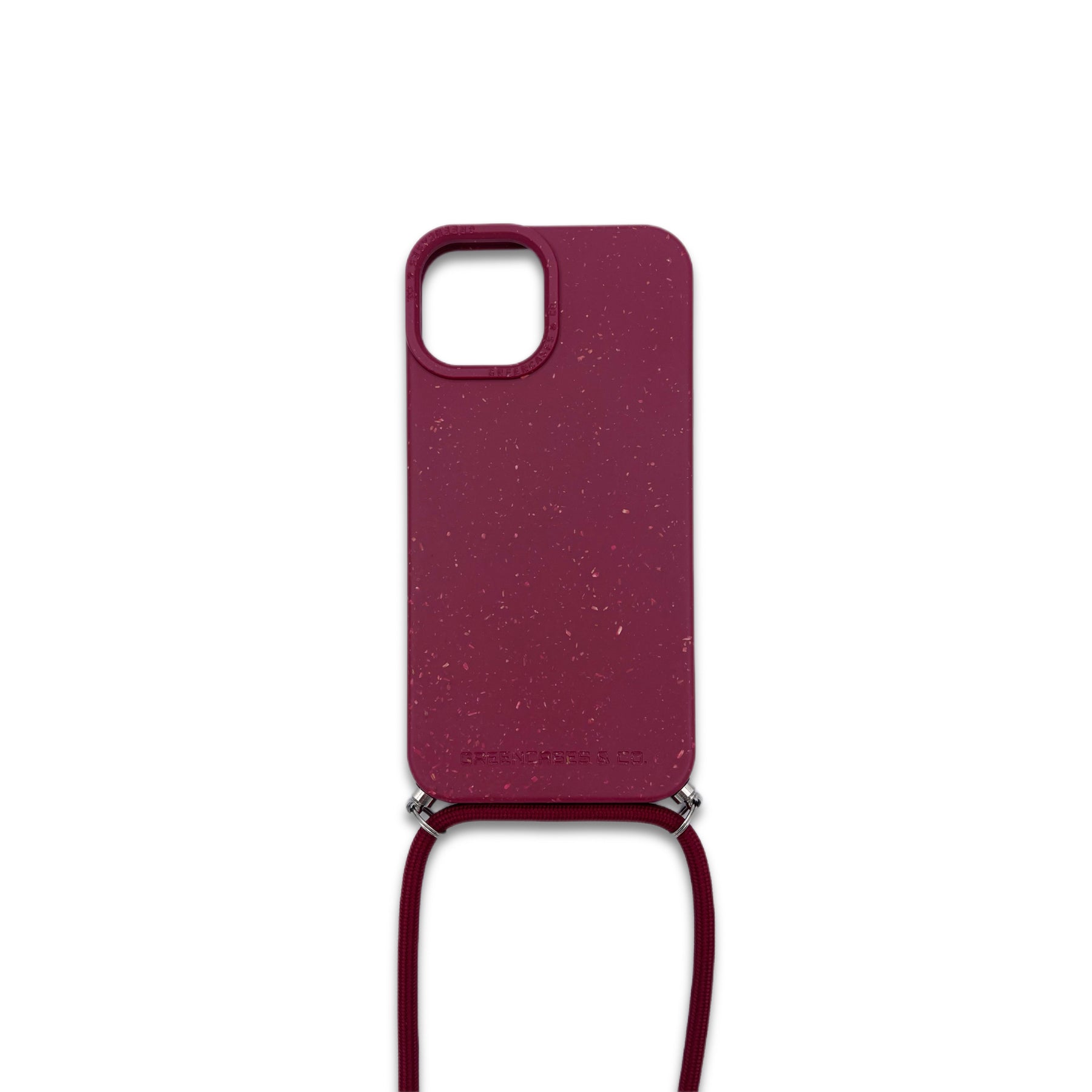 Sustainable IPhone case with cord | clay red